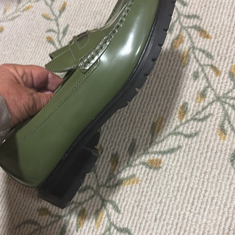 Free People Olive Green LIV Loafers‎ - Picture 6 of 8